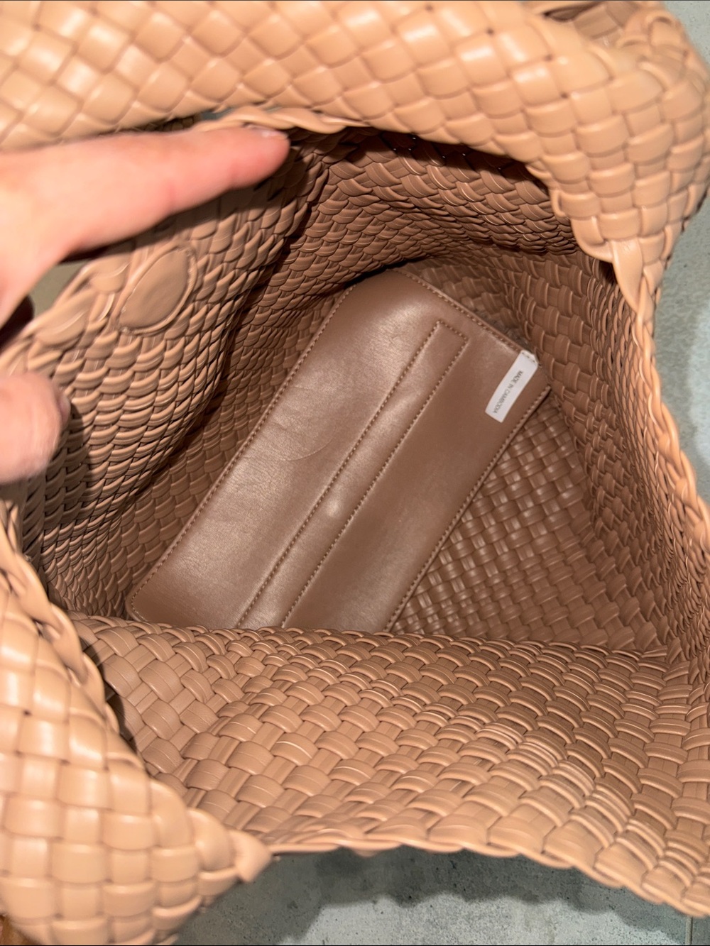 Rachel Zoe Woven Hobo Shoulder Bag in Tan - Picture 5 of 6